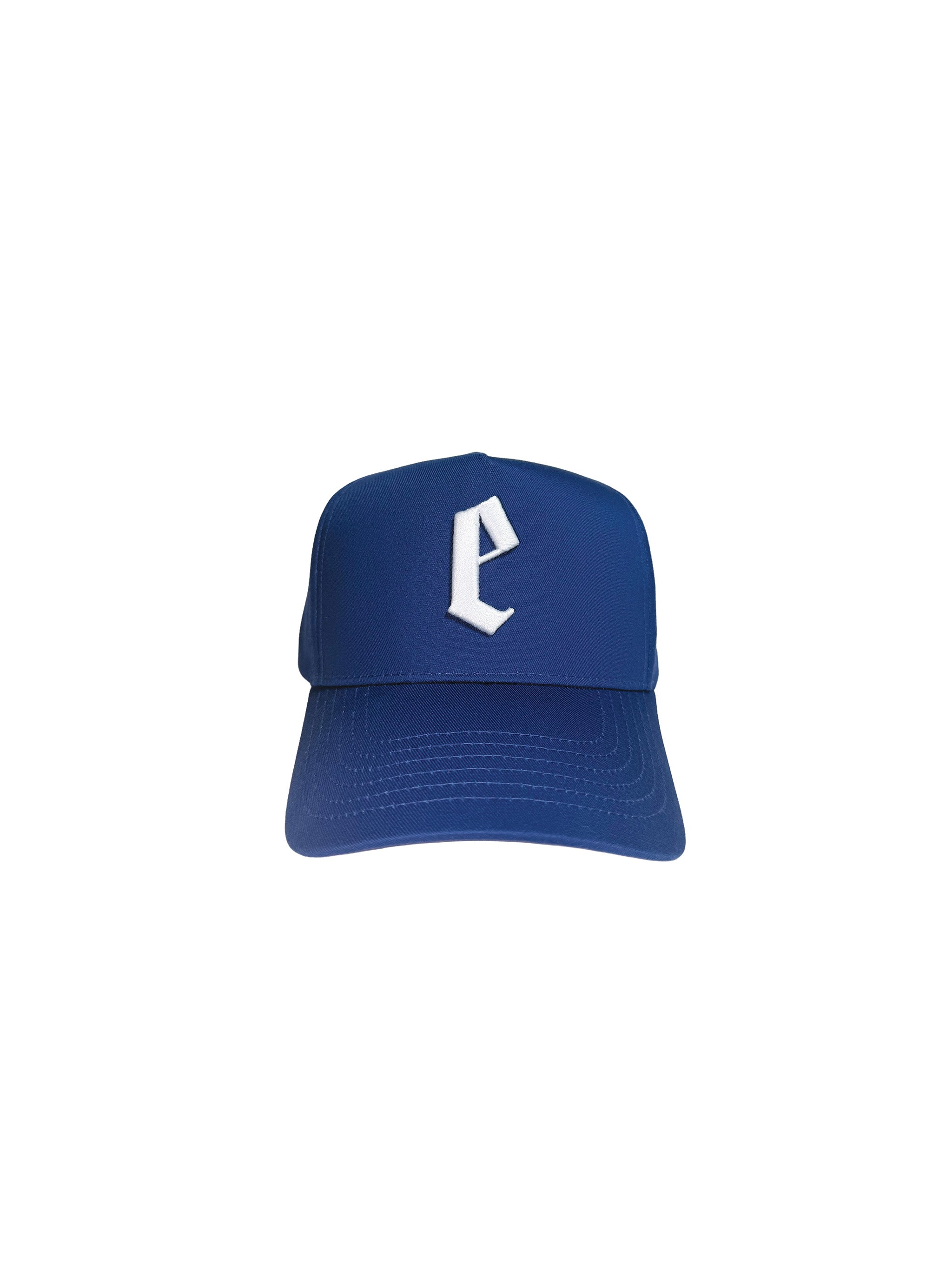 A symbol of identity worn, not explained. The Gothic E rises in raised 3D embroidery front and center, while the Prophet star marks the side for those who know to look. "Nothing Empty" sits stitched on the back